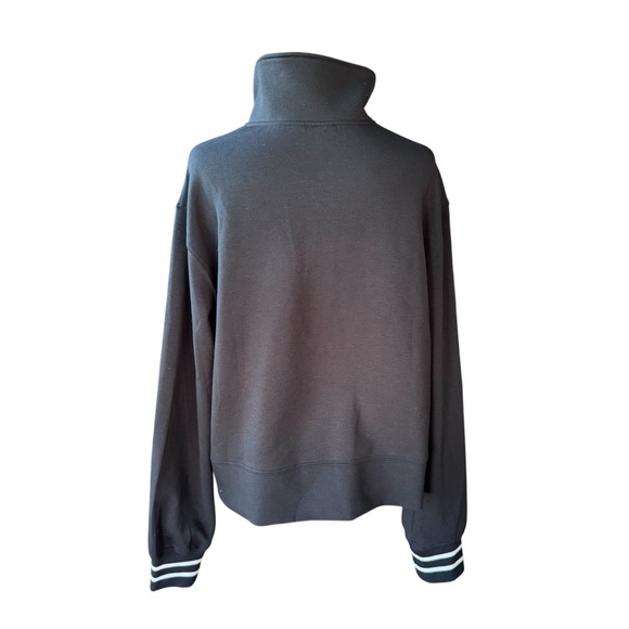 Yogalicious Black Quarter Zip Pullover Scuba Knit Size L - Picture 4 of 9